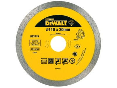 DeWALT DT3715 TARCZA DIAMENTOWA 110mm DO DWC410