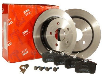 DISCS PADS BRAKE TRW REAR VW GOLF 4 IV BORA - milautoparts-fr.ukrlive.com