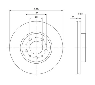 DISQUES MIKODA 2412 VOLVO V70 I 95-00R AVANT 280MM - milautoparts-fr.ukrlive.com