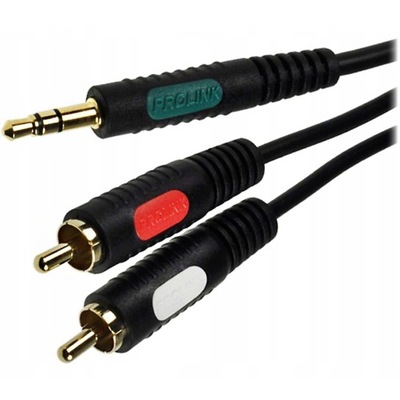 KABEL 2 RCA - JACK 3.5mm STEREO AUDIO PROLINK CLASSIC CL 342 5m