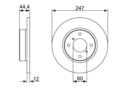 DISCS MIKODA 1629 OPEL AGILA A 00R- FRONT FULL - milautoparts-fr.ukrlive.com