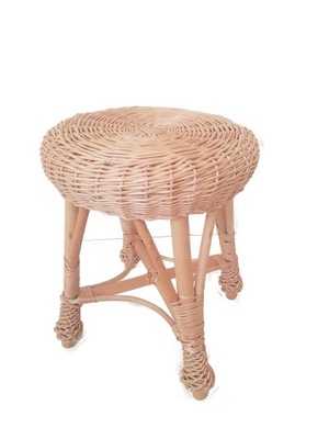 Taboret Wiklinowy krzesło siedzenie