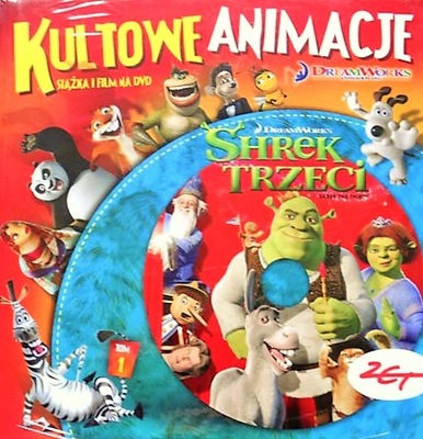 SHREK TRZECI - DVD + KSIĄŻKA - NOWY w FOLII
