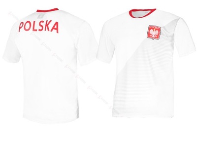POLSKA - Sportowa koszulka kibica Polski tu r 146