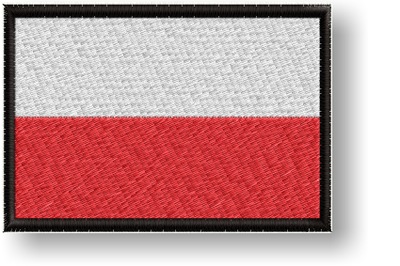 Flaga Polski termo naszywka Polska