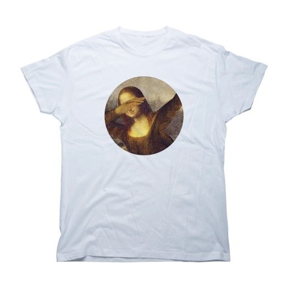 Mona Lisa T-shirt Koszulka Damska Modny Tshirt - S