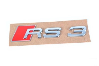 EMBLEMAT ZNACZEK RS3 KLAPA TYŁ AUDI A3 ORYGINAŁ