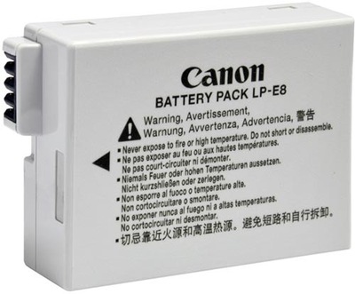 Canon LP-E8 LPE8 Akumulator NOWY Oryginał GW.24m