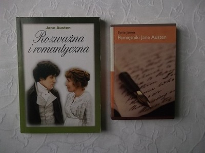 2x JANE AUSTEN - ROZWAŻNA I ROMANTYCZNA + SYRIE JAMES PAMIĘTNIKI /KOMPLET