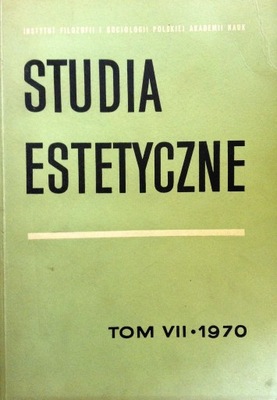 Studia estetyczne tom VII 1970 r