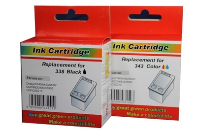 2 tusze HP343X+HP338XL DeskJet 6940 6980 zamiennik