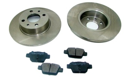 DISCS 2 PCS. + PADS BRAVO STILO MULTIPLA LYBRA REAR - milautoparts-fr.ukrlive.com