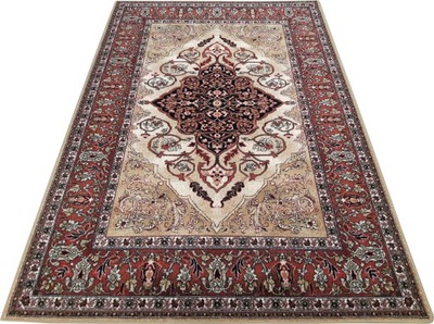 Dywan wełniany ISFAHAN LEYLA 240x340 bursztyn beż
