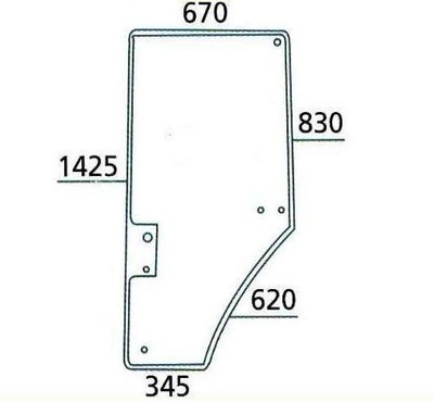 GLASS DOOR L JOHN DEERE 7600 7700 7800 NIEMIECKA - milautoparts-fr.ukrlive.com