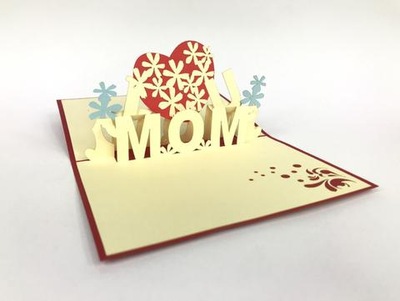 Kocham Cię Mamo Kartka3D Dzień Matki Prezent Urodziny Imieniny Podziękowani