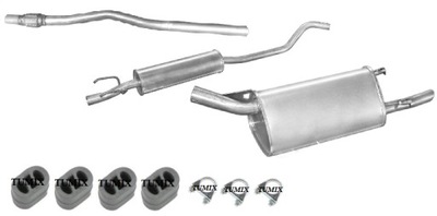 TUBE SILENCER CENTRAL END OPEL CORSA B 1.0 PETROL - milautoparts-fr.ukrlive.com