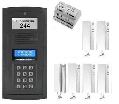 Domofon OPTIMA OP-255 6 rodzinny 2 żyły do bloku