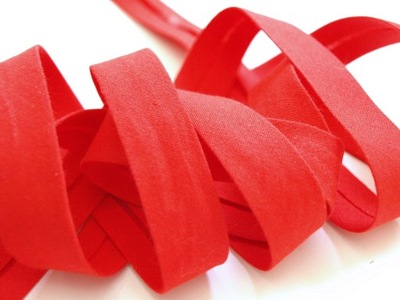 TAŚMA LAMÓWKOWA LAMÓWKA BAWEŁNIANA CZERWONA RED 3