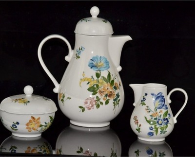 PORCELANOWY KWIATOWY GARNITUR NIEMCY / KAHLA