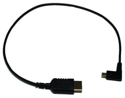 Kabel HDMI-MICRO HDMI 40cm HyperThin kątowy