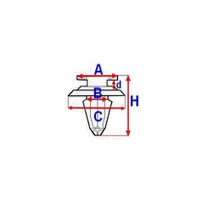 RIVET DE REVÊTEMENT PORTIÈRE FIAT - milautoparts-fr.ukrlive.com