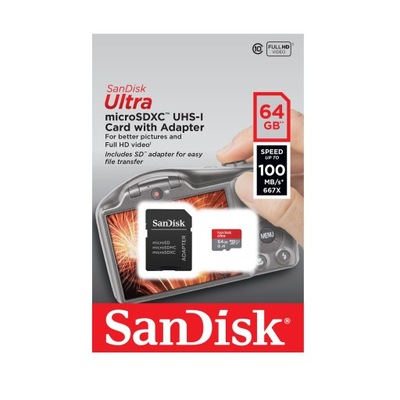 KARTA SanDisk ULTRA MICRO SD HC SDXC 64GB 80MB/S