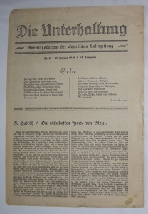 1929 ŚLĄSK BRESLAU DODATEK SCHLESISCHE VOLKSZEITUNG