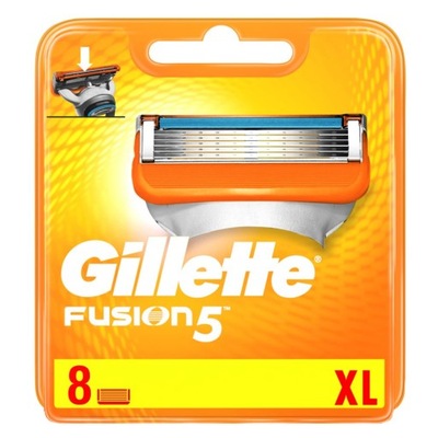 Wkłady do maszynki Gillette Fusion5 8 szt. pomarańczowe