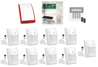 ALARM DO DOMU BEZPRZEWODOWY 9 CZUJEK GSM SATEL