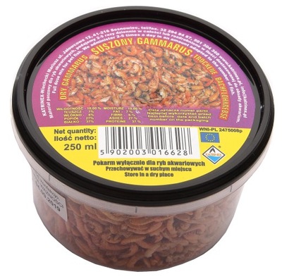 Gammarus suszony 250ml Kiełż zdrojowy