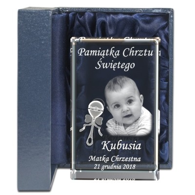 Pamiatku Krstu Svätého rytec fotografiu dieťaťa