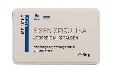 SPIRULINA ŻELAZO| 90 TABLETEK|100% ORGANICZNE ŻELAZO