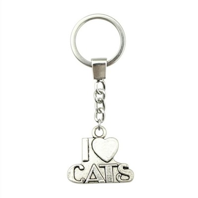 Breloczek brelok i love cats kot koty kotek 29