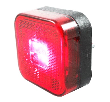 FEU LED KWADRATOWA ROUGE REFLECTEUR LD098 - milautoparts-fr.ukrlive.com