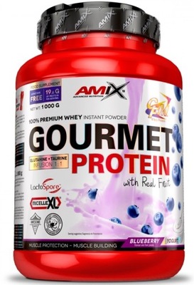 Amix Gourmet Protein białko 1kg z kawalkami owocow