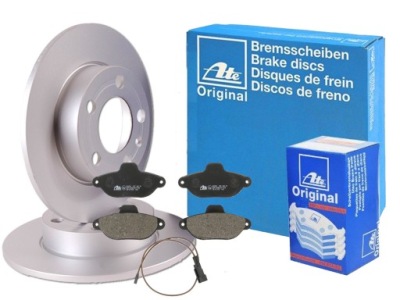 Тормозные диски + тормозные колодки ate fiat seicento panda фото №1