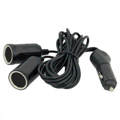 Przedłużacz rozgałęziacz разъём прикуривателя 2x2m фото №1