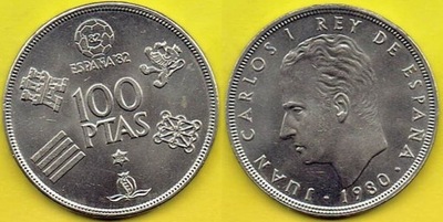 Hiszpania 100 Pesetas 1980(80) r.