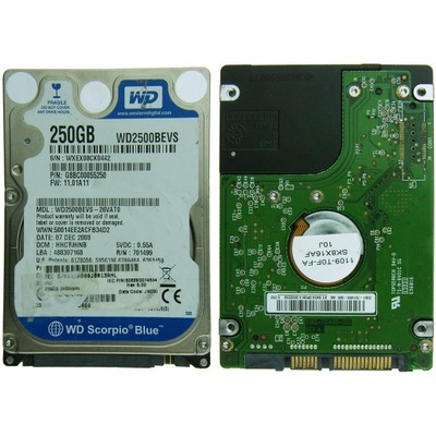 WD WD2500BEVS | 26VAT0 | niewykrywany 4eE