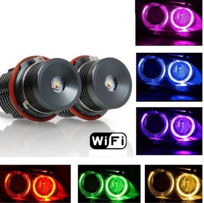 ŻARÓWKI RINGI MARKER LED RGBW WiFi BT 40W BMW E39 E60 E61 E65 E66 E87 X3 X5