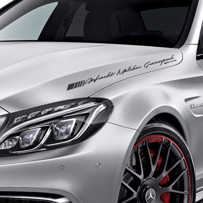 Aufrecht Melcher Großaspach AMG NAKLEJKA NA KAROSERIĘ MASKĘ SREBRNA