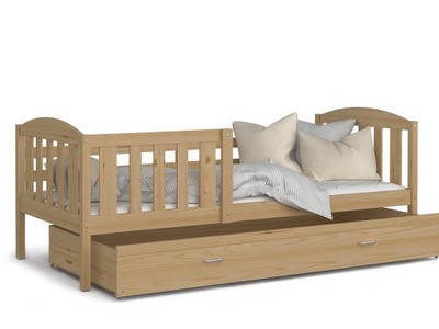 Łóżko dziecięce 160x80 + materace szuflada KUBUŚ P