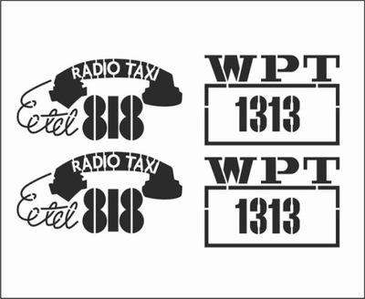 FIAT FSO 125P ZMIENNICY WPT 1313 STICKERS TAXI - milautoparts-fr.ukrlive.com