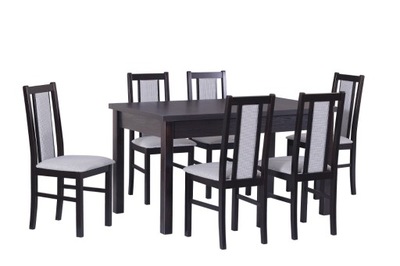 Zestaw mebli do jadalni 6 krzeseł+stół rozkładany