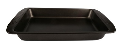 BLACHA do zapiekania METALOWA czarna 37x26cm