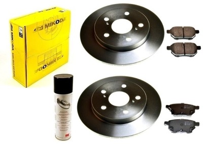 DISCS PADS TOYOTA PRIUS III ZVW3 2009-2015 PRIUS IV ZVW5 2015- REAR SET - milautoparts-fr.ukrlive.com