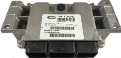 Бортовой компьютер peugeot 206 1.4 iaw6lp2.03 9656304580 фото №1