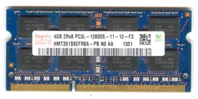 OKAZJA DDR3 HYNIX 4GB 2Rx8 PC3L-12800S-11-12-F3