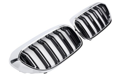 RADIATOR GRILLE (NERKI) BMW G30 G31 DOUBLE M5 LOOK BLACK CHR - milautoparts-fr.ukrlive.com