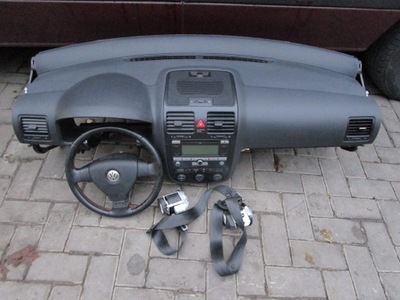 VW GOLF 5 V CONSOLE DASH PANEL FROM AIR BAGS COMPLETE SET - milautoparts-fr.ukrlive.com